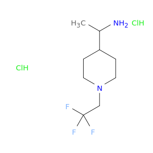 1-[1-(2,2,2-Trifluoroethyl)piperidin-4-yl]ethan-1-amine dihydrochloride