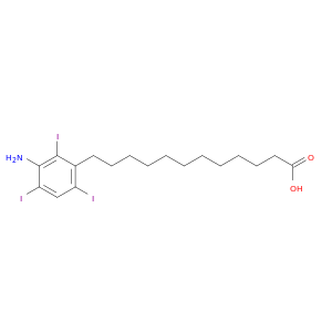 Benzenedodecanoic acid, 3-amino-2,4,6-triiodo-