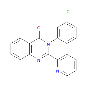 4(3H)-Quinazolinone, 3-(3-chlorophenyl)-2-(2-pyridinyl)-