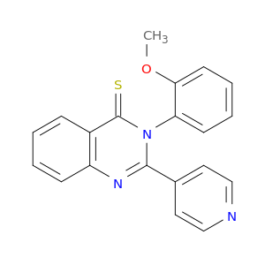 4(3H)-Quinazolinethione, 3-(2-methoxyphenyl)-2-(4-pyridinyl)-