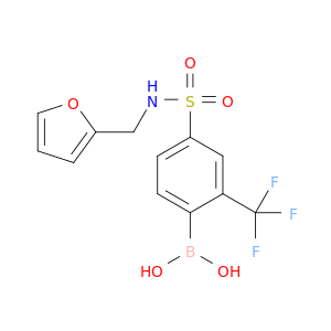 4-(N-(Furan-2-ylmethyl)sulfamoyl)-2-trifluoromethylphenylboronic acid