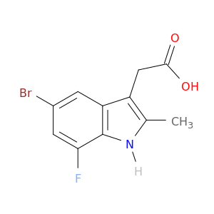 (5-Bromo-7-fluoro-2-methyl-1h-indol-3-yl)acetic acid