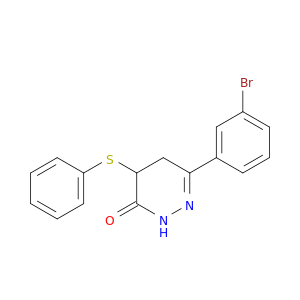 3(2H)-Pyridazinone, 6-(3-bromophenyl)-4,5-dihydro-4-(phenylthio)-