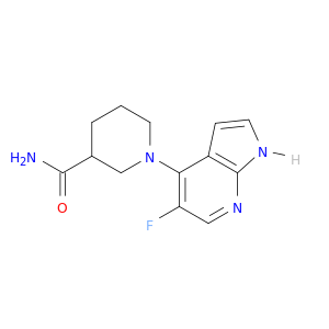 3-Piperidinecarboxamide, 1-(5-fluoro-1H-pyrrolo[2,3-b]pyridin-4-yl)-