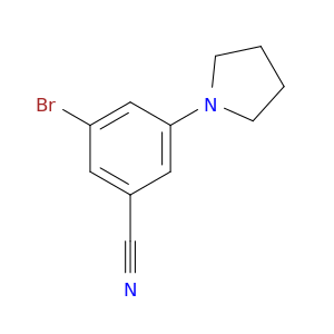 3-Bromo-5-(pyrrolidin-1-yl)benzonitrile