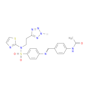 N-[4-[[4-[2-(2H-TETRAZOL-5-YL)ETHYL-(1,3-THIAZOL-2-YL)SULFAMOYL]PHENYL]IMINOMETHYL]PHENYL]ACETAMIDE