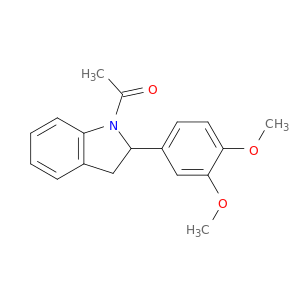 1H-Indole, 1-acetyl-2-(3,4-dimethoxyphenyl)-2,3-dihydro-