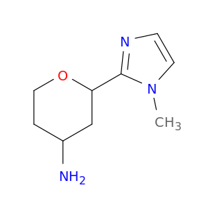 2-(1-Methyl-1H-imidazol-2-yl)oxan-4-amine