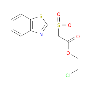 Acetic acid, (2-benzothiazolylsulfonyl)-, 2-chloroethyl ester