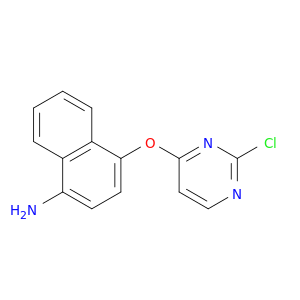 1-Naphthalenamine, 4-[(2-chloro-4-pyrimidinyl)oxy]-