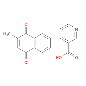 3-Pyridinecarboxylic acid, compd. with 2-methyl-1,4-naphthalenedione(1:1)