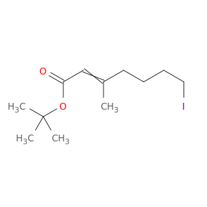 2-Heptenoic acid, 7-iodo-3-methyl-, 1,1-dimethylethyl ester