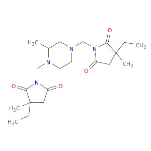 N,N'-((2-METHYL-1,4-PIPERAZINEDIYL)DIMETHYLENE)BIS(2-ETHYL-2-METHYLSUCCINIMIDE)