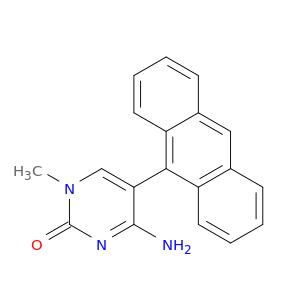 2(1H)-Pyrimidinone, 4-amino-5-(9-anthracenyl)-1-methyl-