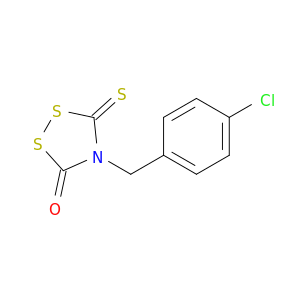 1,2,4-Dithiazolidin-3-one, 4-[(4-chlorophenyl)methyl]-5-thioxo-