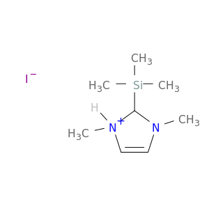 1H-Imidazolium, 1,3-dimethyl-2-(trimethylsilyl)-, iodide
