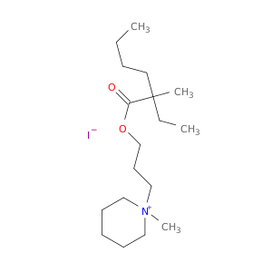 Piperidinium,1-[3-[(2-ethyl-2-methyl-1-oxohexyl)oxy]propyl]-1-methyl-, iodide (1:1)