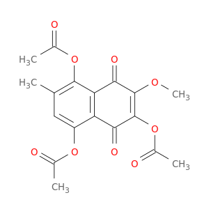 1,4-Naphthalenedione, 2,5,8-tris(acetyloxy)-3-methoxy-6-methyl-