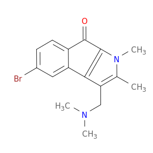 Indeno[2,1-b]pyrrol-8(1H)-one,5-bromo-3-[(dimethylamino)methyl]-1,2-dimethyl-
