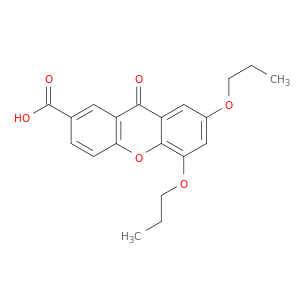 9H-Xanthene-2-carboxylic acid, 9-oxo-5,7-dipropoxy-