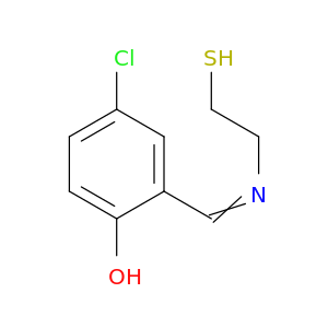 Phenol, 4-chloro-2-[[(2-mercaptoethyl)imino]methyl]-