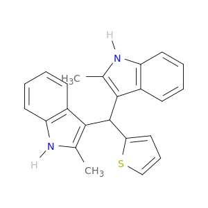 3,3'-(噻吩-2-基亚甲基)双(2-甲基-1H-吲哚)