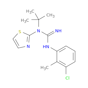 N-(3-CHLORO-2-METHYLPHENYL)-N'-(1,1-DIMETHYLETHYL)-N'-THIAZOL-2-YLGUANIDINE