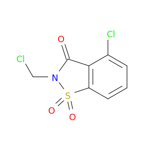 1,2-Benzisothiazol-3(2H)-one, 4-chloro-2-(chloromethyl)-, 1,1-dioxide