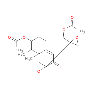 Naphth[1,2-b]oxiren-2(1aH)-one, 6-(acetyloxy)-1a-[2-[(acetyloxy)methyl]oxiranyl]-4,5,6,7,7a,7b-hexahydro-7,7a-dimethyl- (9CI)