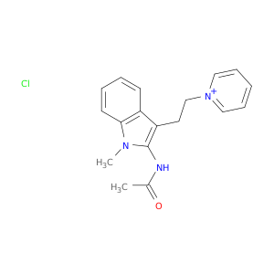 Pyridinium, 1-[2-[2-(acetylamino)-1-methyl-1H-indol-3-yl]ethyl]-, chloride