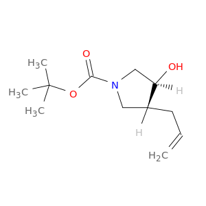 rel-(3R,4S)-3-烯丙基-4-羟基吡咯烷-1-羧酸叔丁酯