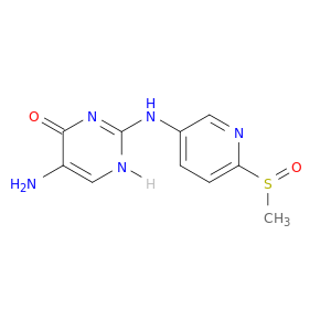 4(1H)-Pyrimidinone, 5-amino-2-[[6-(methylsulfinyl)-3-pyridinyl]amino]-