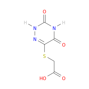 2-[(3,5-dioxo-2H-1,2,4-triazin-6-yl)sulfanyl]acetic acid