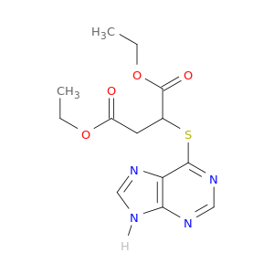 Butanedioic acid, 2-(9H-purin-6-ylthio)-, 1,4-diethyl ester