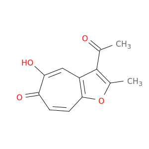 6H-Cyclohepta[b]furan-6-one, 3-acetyl-5-hydroxy-2-methyl-