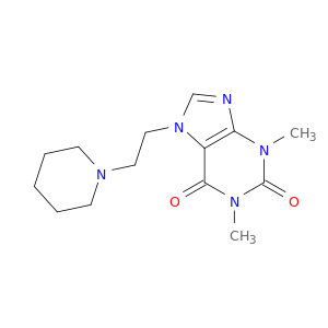 1H-Purine-2,6-dione, 3,7-dihydro-1,3-dimethyl-7-[2-(1-piperidinyl)ethyl]-