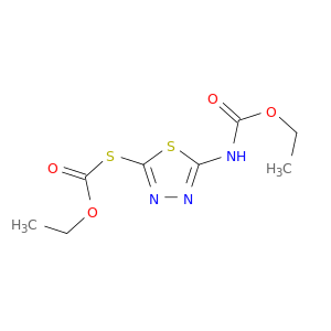 甲磺酸,S-[5-[(乙氧基羰基)氨基]-1,3,4-噻二唑-2-基]O-乙基酯