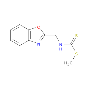 Carbamodithioic acid, 2-benzoxazolylmethyl-, methyl ester