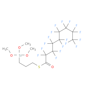 Nonanethioic acid, heptadecafluoro-, S-[3-(trimethoxysilyl)propyl] ester
