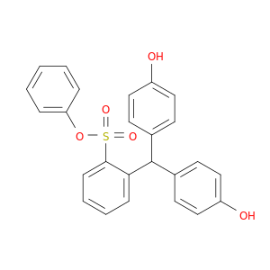 Benzenesulfonic acid,2-[bis(4-hydroxyphenyl)methyl]-, phenyl ester