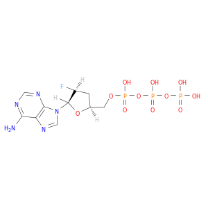 9H-Purin-6-amine,9-[2,3-dideoxy-2-fluoro-5-O-[hydroxy[[hydroxy(phosphonooxy)phosphinyl]oxy]phosphinyl]-b-D-threo-pentofuranosyl]-