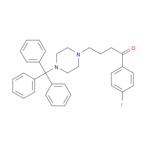 1-Butanone, 1-(4-fluorophenyl)-4-[4-(triphenylmethyl)-1-piperazinyl]-