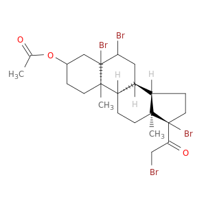 Pregnan-20-one,3-(acetyloxy)-5,6,17,21-tetrabromo-, (3b)- (9CI)