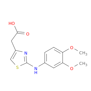 4-Thiazoleacetic acid, 2-[(3,4-dimethoxyphenyl)amino]-