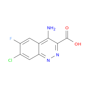 3-Cinnolinecarboxylicacid, 4-amino-7-chloro-6-fluoro-