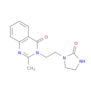 4(3H)-Quinazolinone, 2-methyl-3-[2-(2-oxo-1-imidazolidinyl)ethyl]-