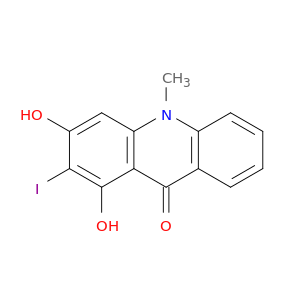 9(10H)-Acridinone, 1,3-dihydroxy-2-iodo-10-methyl-