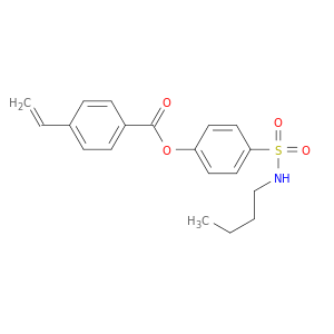 Benzoic acid, 4-ethenyl-, 4-[(butylamino)sulfonyl]phenyl ester