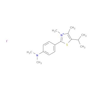 2-[4-(dimethylamino)phenyl]-3,4-dimethyl-5-(propan-2-yl)-1,3-thiazol-3-ium iodide
