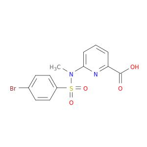 6-[(4-bromophenyl)sulfonyl-methyl-amino]pyridine-2-carboxylic acid